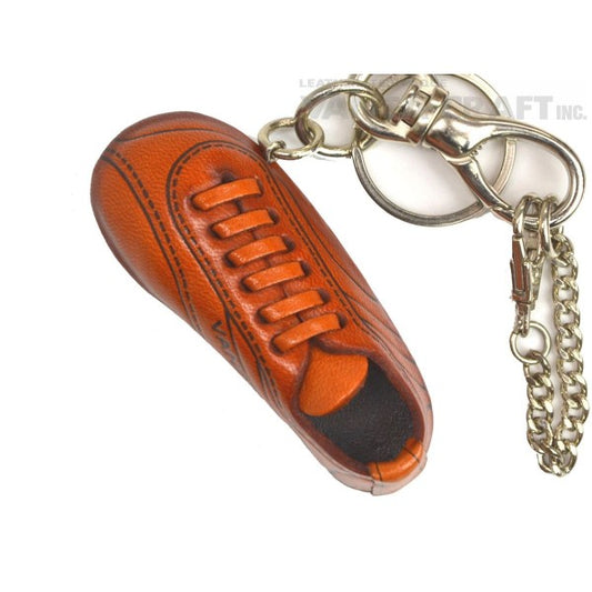 Soccer Shoe Handmade Leather Sports Keychain Bag Charm