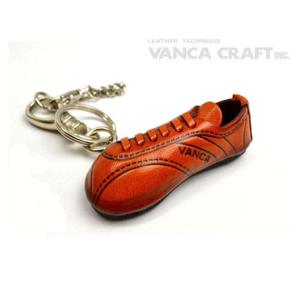 Soccer Shoe Handmade Leather Sports Keychain Bag Charm