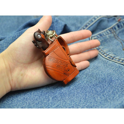 Golf Bag Handmade Leather Sports/Bag Charm