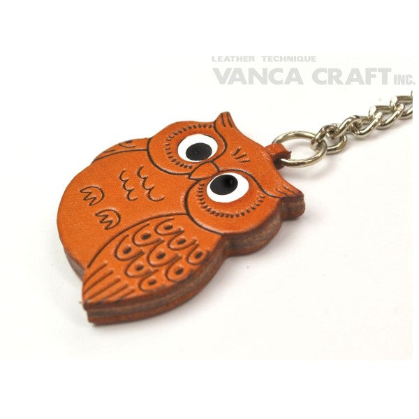 Owl Leather Ring Charm #26051