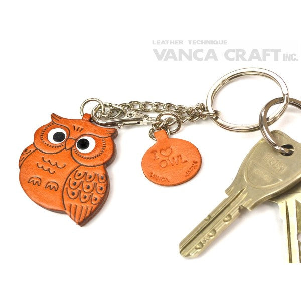 Owl Leather Ring Charm #26051