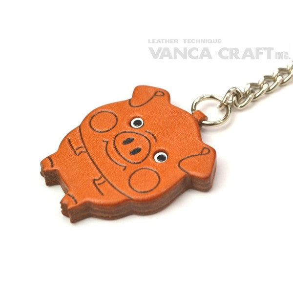 Pig Leather Ring Charm #26053