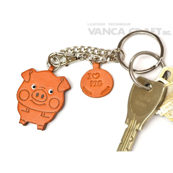 Pig Leather Ring Charm #26053