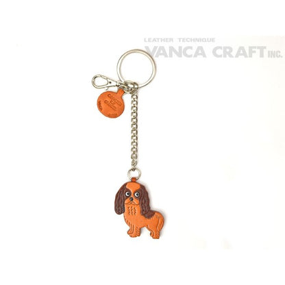 Cavalier K.C Spaniel Leather Ring Charm #26058