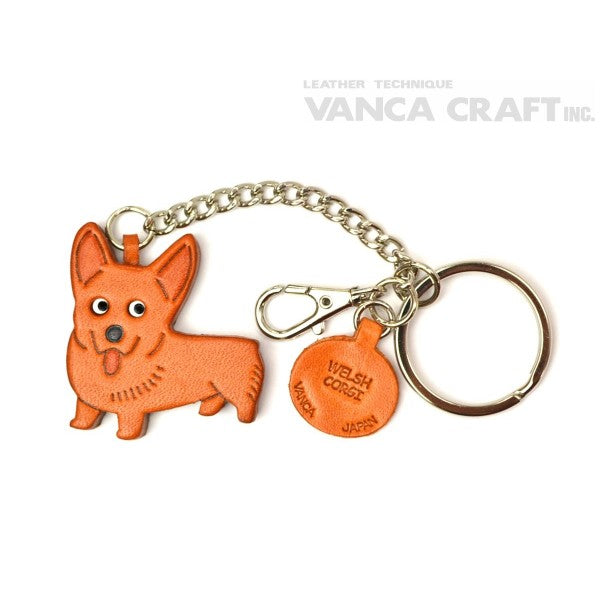 Welsh Corgi Leather Ring Charm #26075