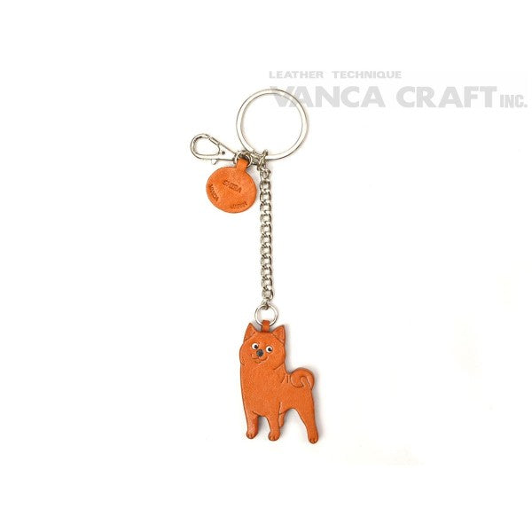 Shiba Leather Ring Charm #26071