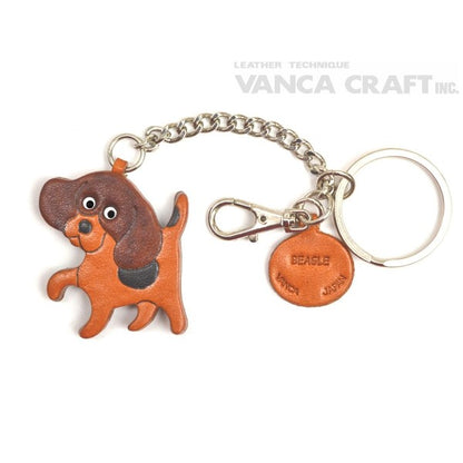 Beagle Leather Ring Charm #26056