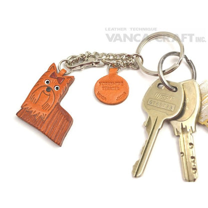 Yorkshire Terrier Leather Ring Charm #26076