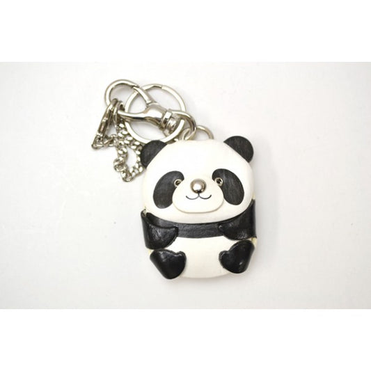 Panda Handmade Leather Animal/Bag Charm