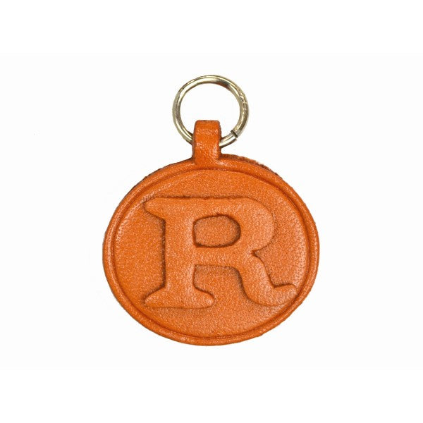 R Leather Alphabet Charm Bookmarker