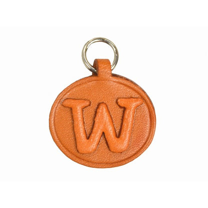 W Leather Alphabet Charm Bookmarker