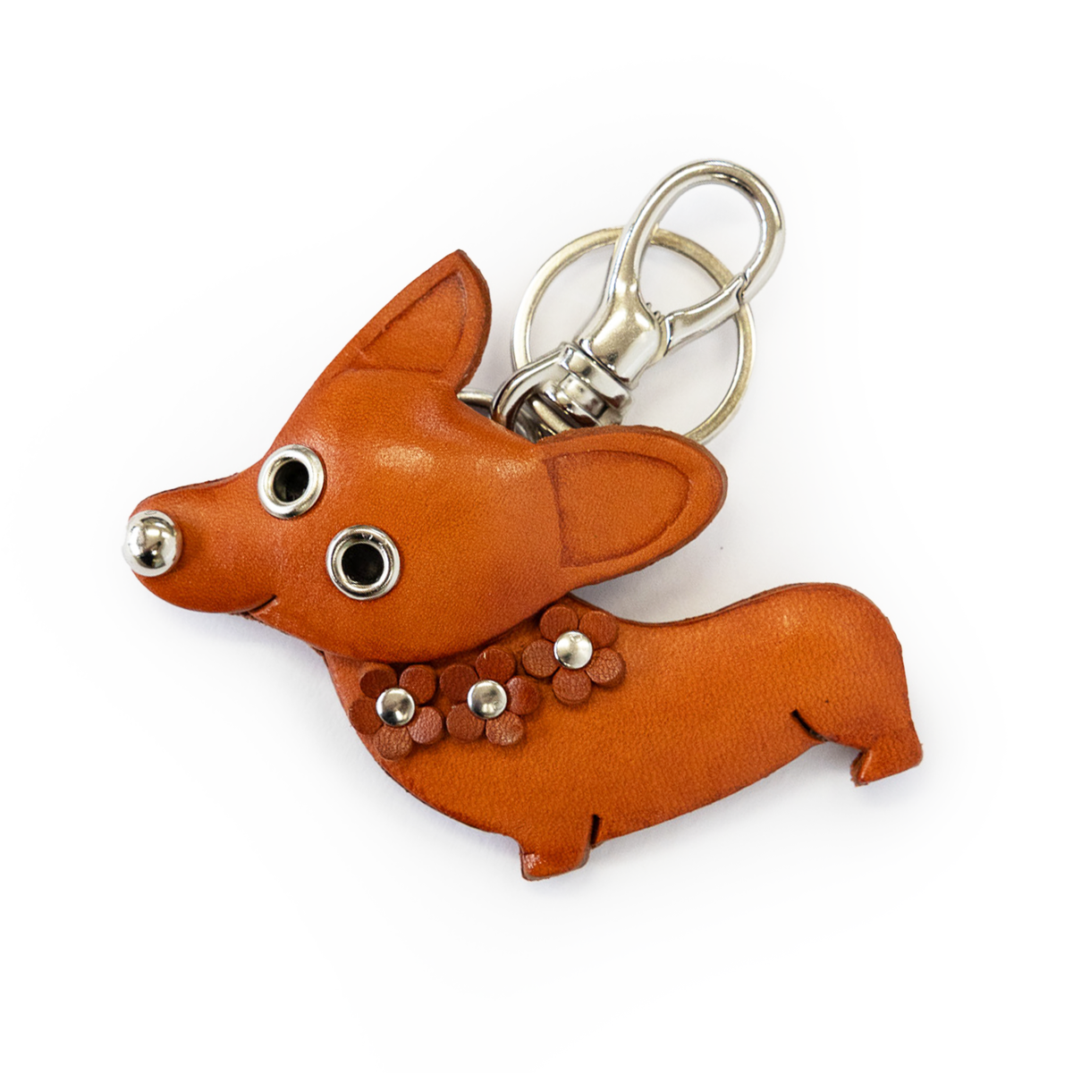 Welsh Corgi Handmade Leather Dog/Bag Charm