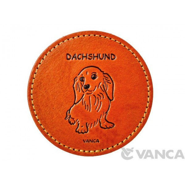 Leather Coaster Dachshund Longhair