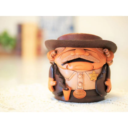 Sheriff Handmade Leather Eyeglasses Holder/Stand #26227