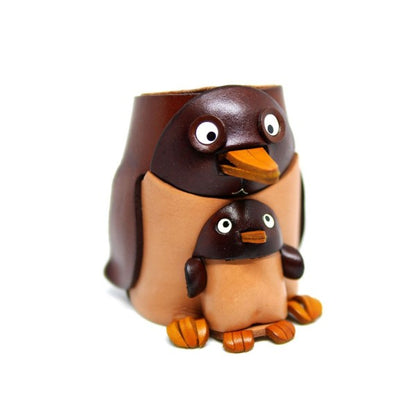 Penguin Handmade Leather Eyeglasses Holder/Stand #26217