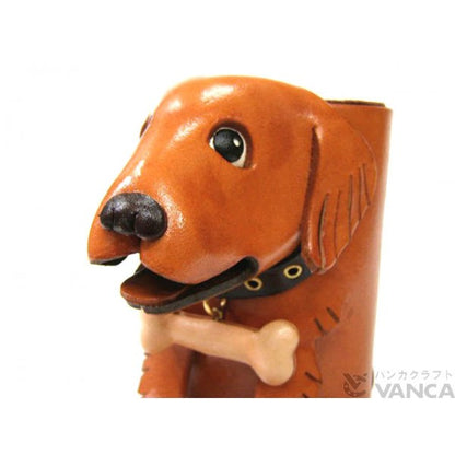 Golden retriever Japanese Leather Eyeglasses Holder/Stand #26207