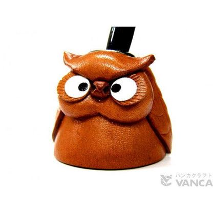 Owl Leather Desk Pen Stand #26235