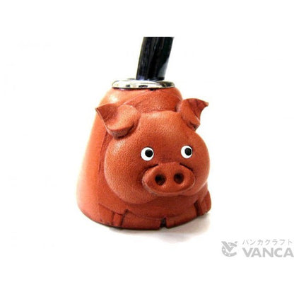 Pig Leather Desk Pen Stand #26236