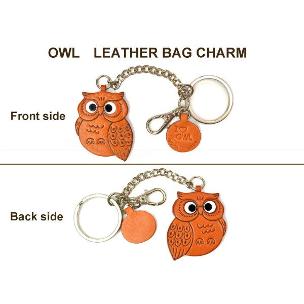 Owl Leather Ring Charm #26051