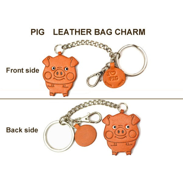 Pig Leather Ring Charm #26053