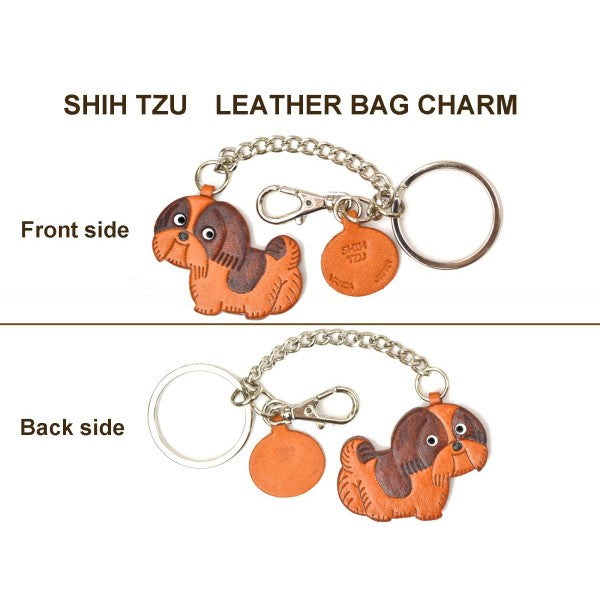 Shih Tzu Leather Ring Charm #26072