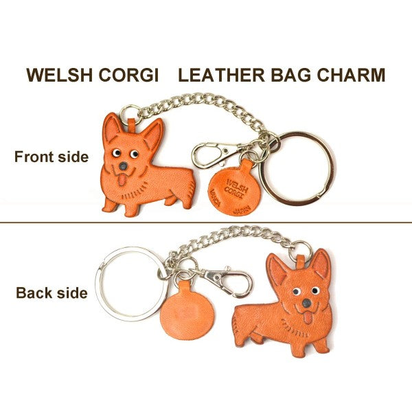 Welsh Corgi Leather Ring Charm #26075