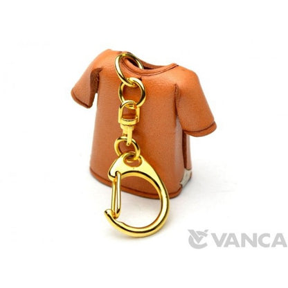 Horse T-shirt Leather Keychain