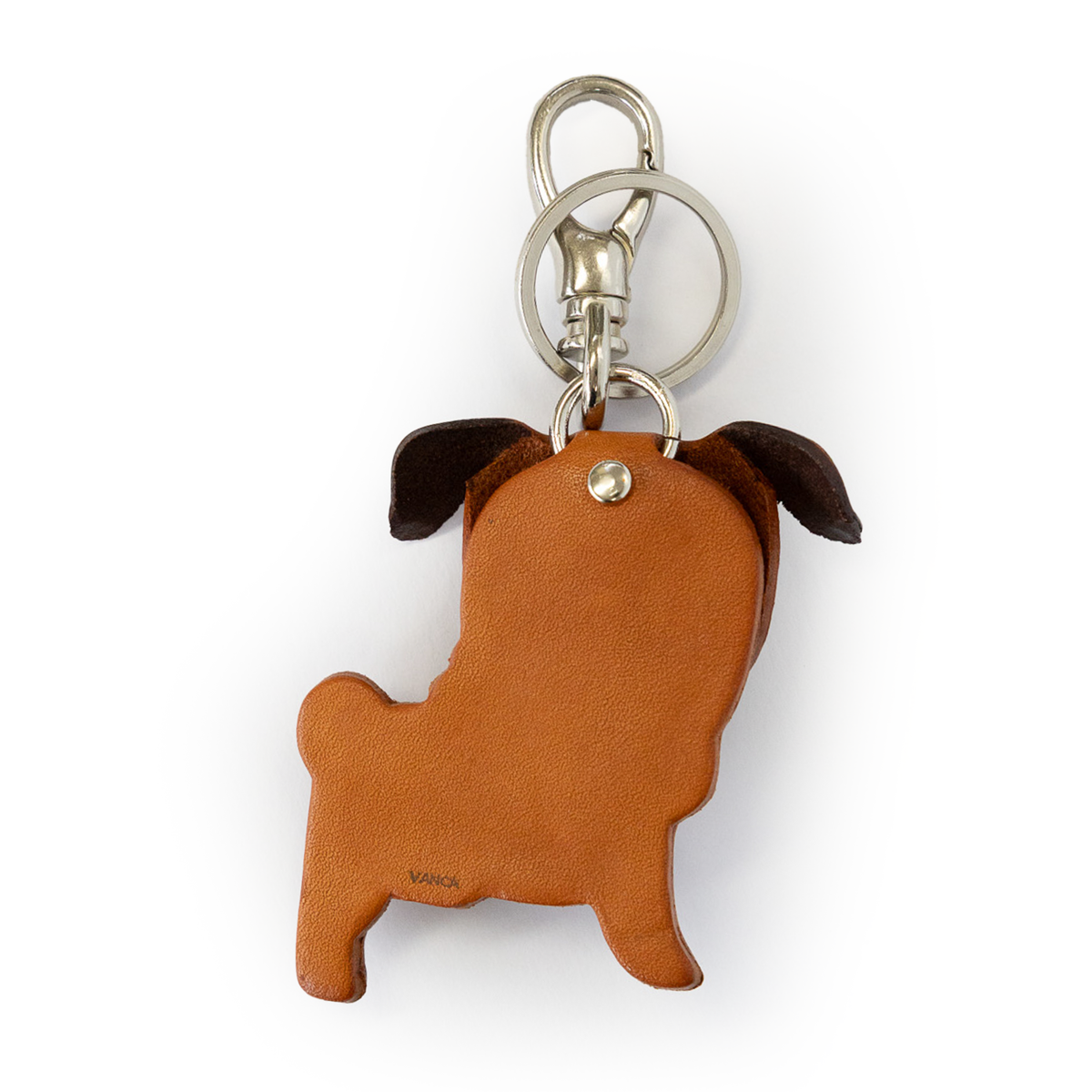 Pug Handmade Leather Dog/Bag Charm