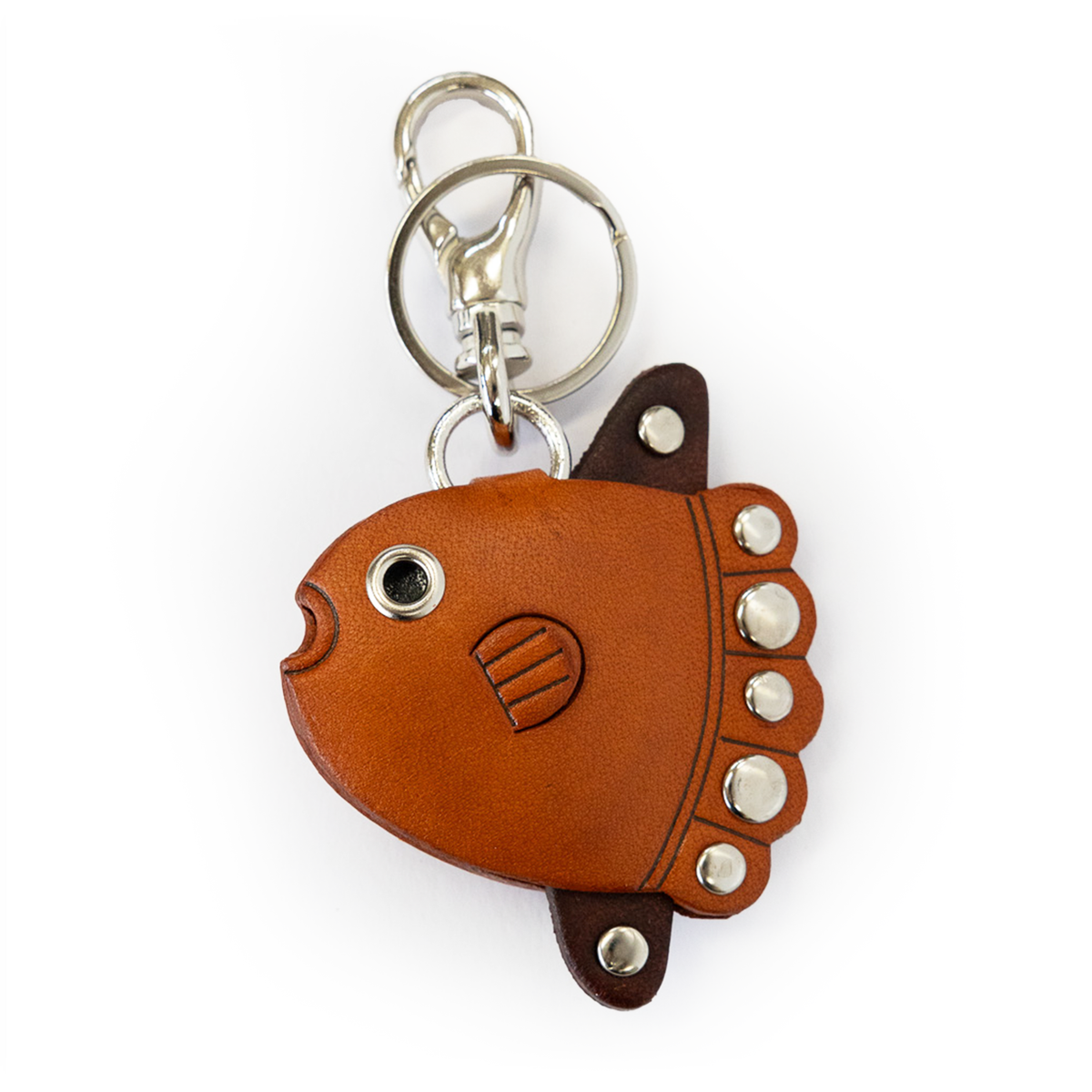Sun Fish Handmade Leather Fish/Bag Charm
