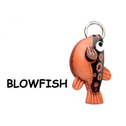 Blowfish Leather Charm Bookmarker