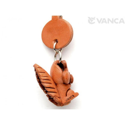 Squirrel Japanese Leather Keychains Animal