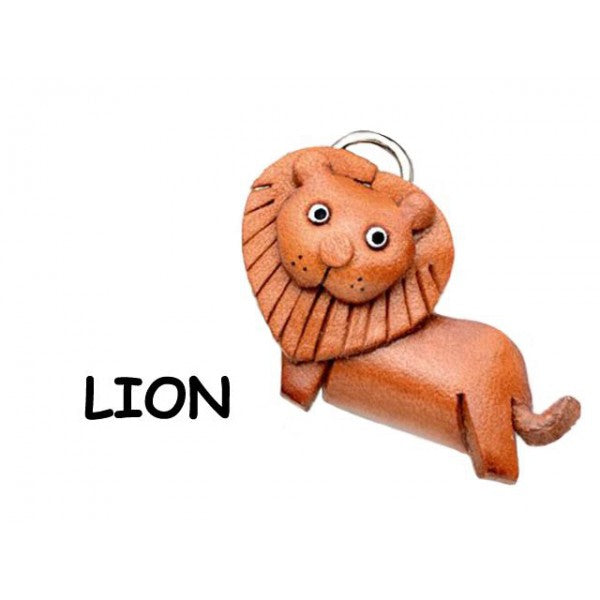 Lion Leather Charm Bookmarker