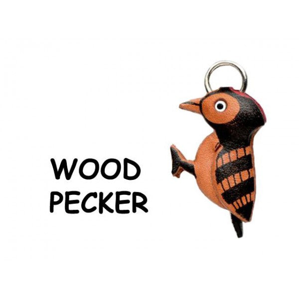 Wood pecker Leather Charm Bookmarker