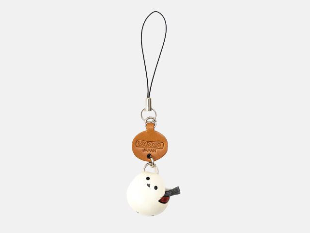 Long tailed tits Japanese Leather Cellularphone Charm Animal