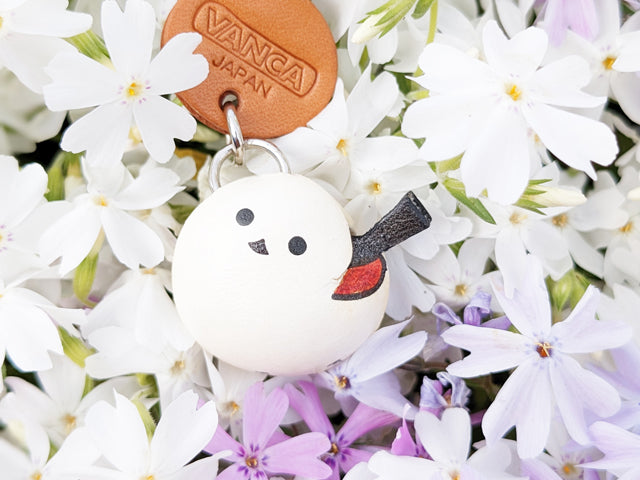 Long tailed tits Japanese Leather Cellularphone Charm Animal