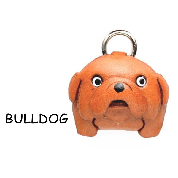 Bulldog Leather dog Charm Bookmarker