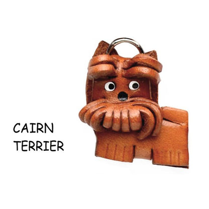 Cairn terrier Leather dog Charm Bookmarker