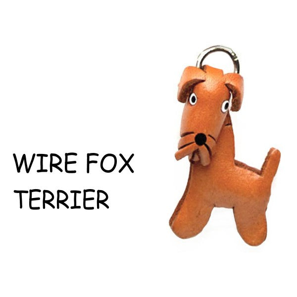 Wire fox terrier Leather dog Charm Bookmarker