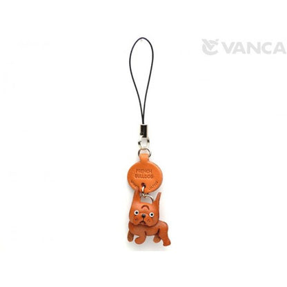 French Bulldog Leather Cellularphone Charm