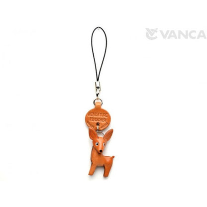 Miniatuer Pinscher Leather Cellularphone Charm