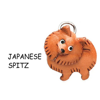 Japanese spitz Leather dog Charm Bookmarker