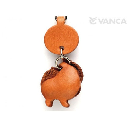 Japanese Spitz Leather Cellularphone Charm