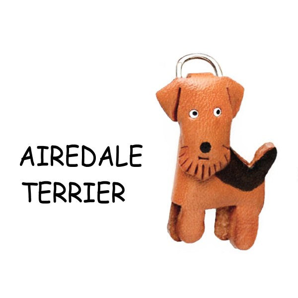 Airdale terrier Leather dog Charm Bookmarker