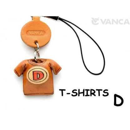 D(Red) Japanese Leather Cellularphone Charm T-shirt