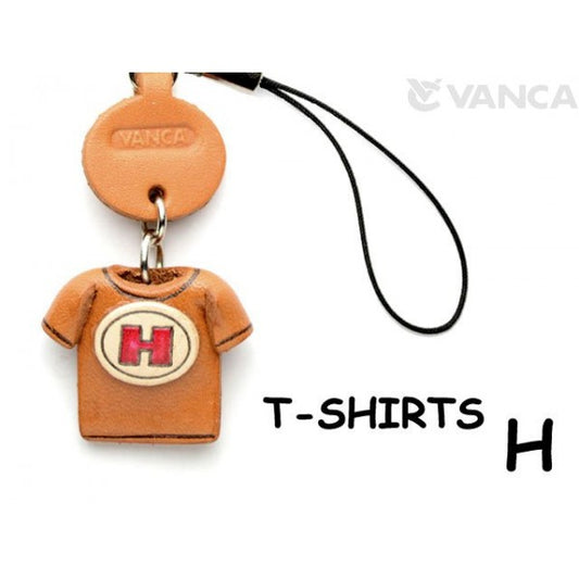 H(Red) Japanese Leather Cellularphone Charm T-shirt