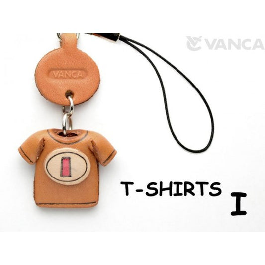 I(Red) Japanese Leather Cellularphone Charm T-shirt