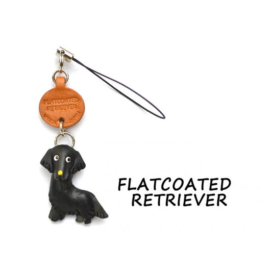 Flatcoated Retriever Leather Cellularphone Charm