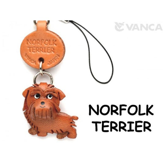 Norfolk Terrier Leather Cellularphone Charm #46774