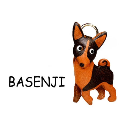 Basenji Leather dog Charm Bookmarker