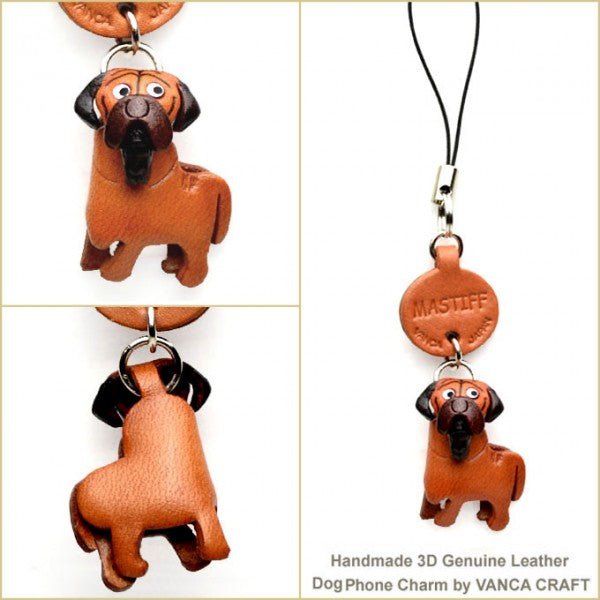 Mastiff Leather Cellularphone Charm #46773